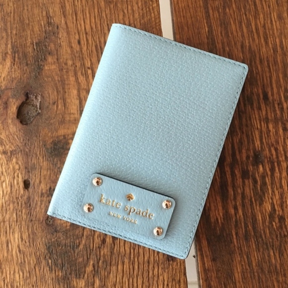 kate spade Handbags - Kate Spade Passport Holder RARE! Hydrangea NWT!
